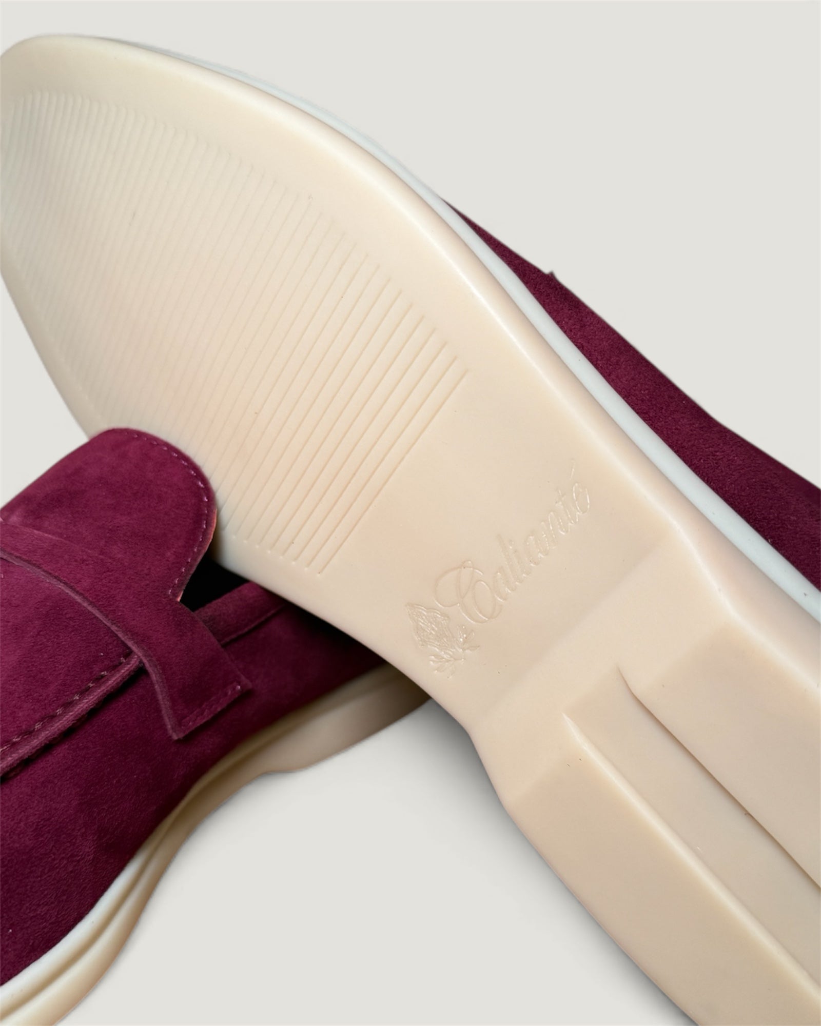 Klassische Amulett Loafer Damen - Burgundy Rot