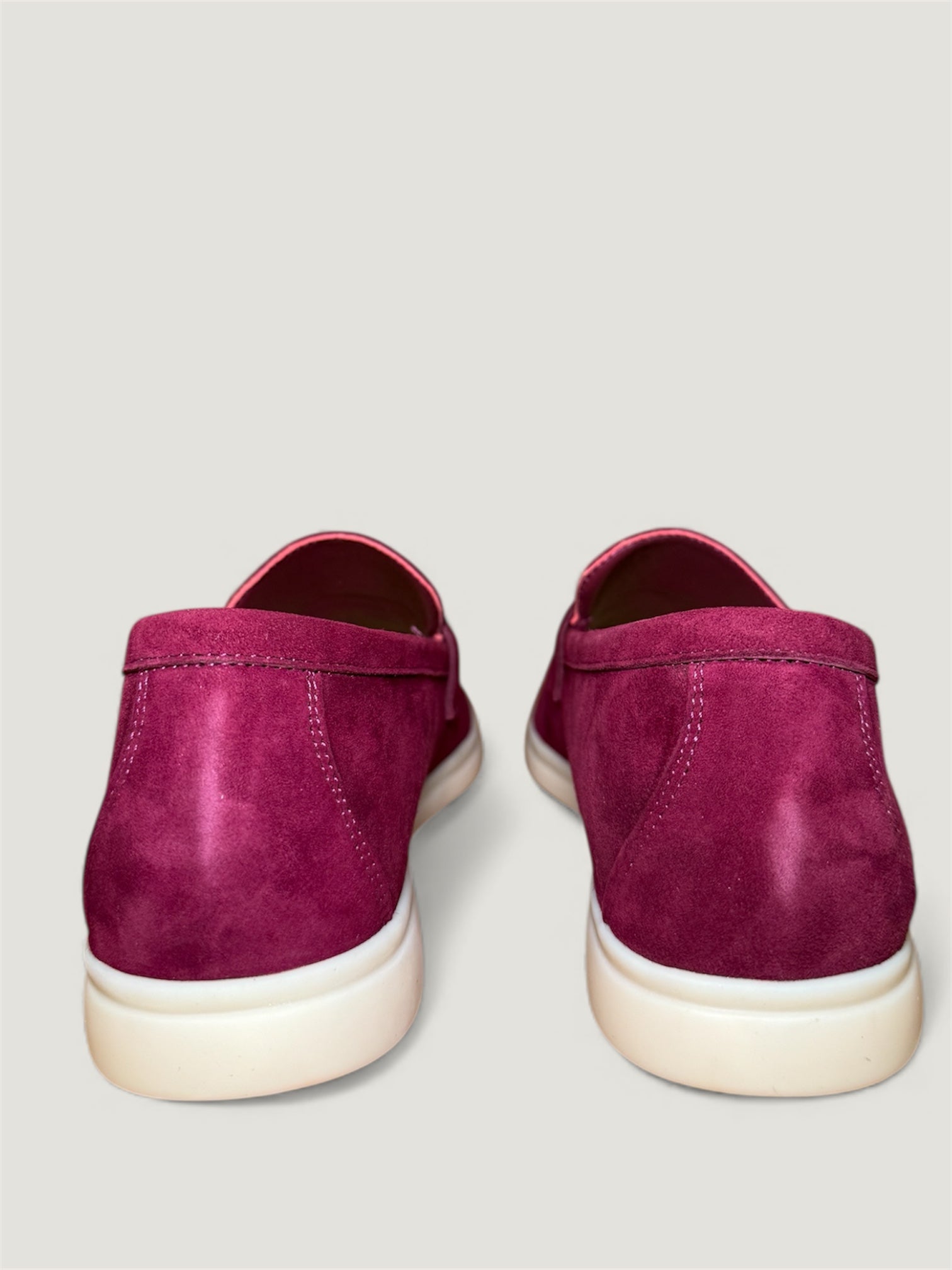 Klassische Amulett Loafer Damen - Burgundy Rot