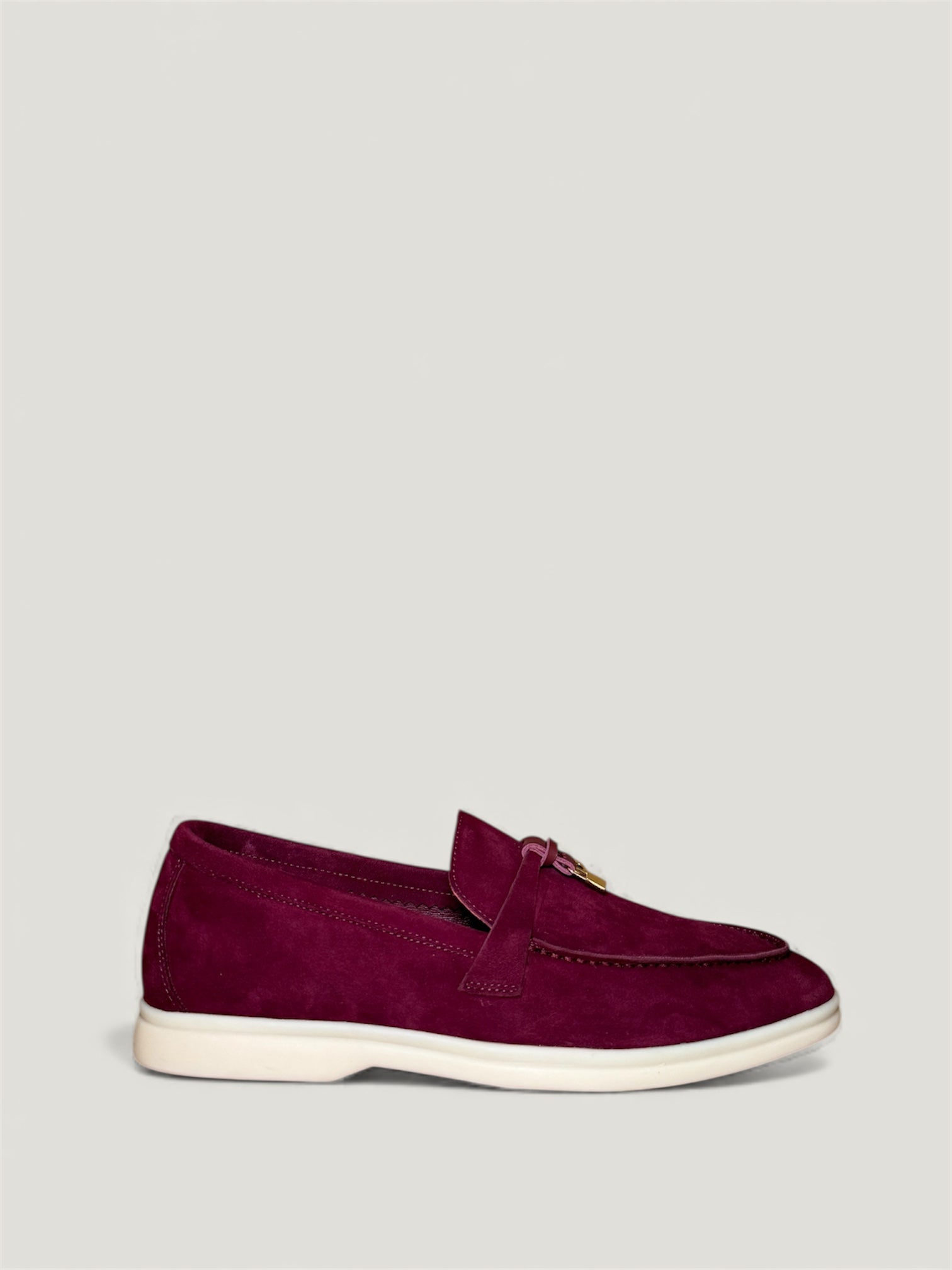 Klassische Amulett Loafer Damen - Burgundy Rot