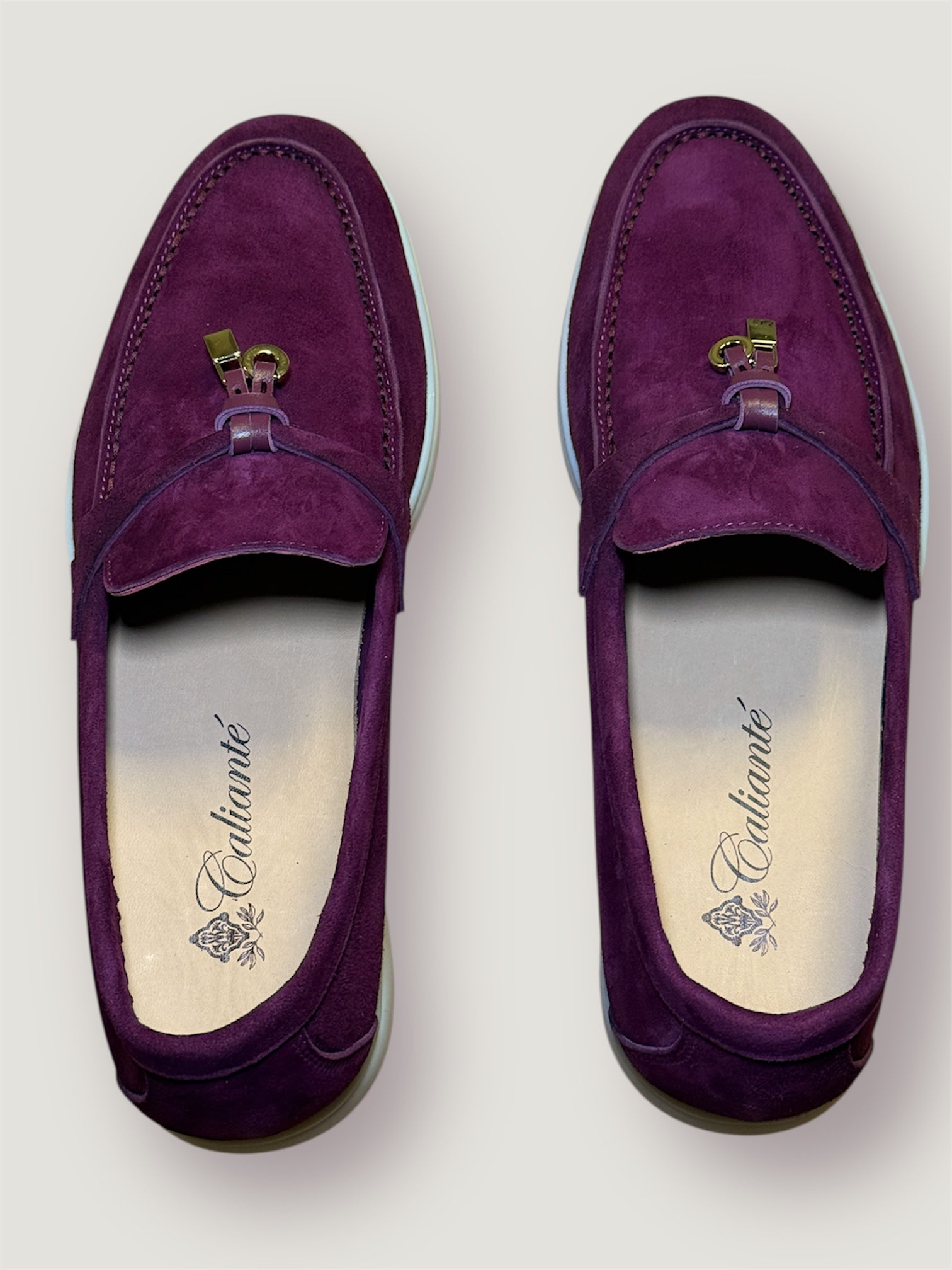 Klassische Amulett Loafer Damen - Burgundy Rot