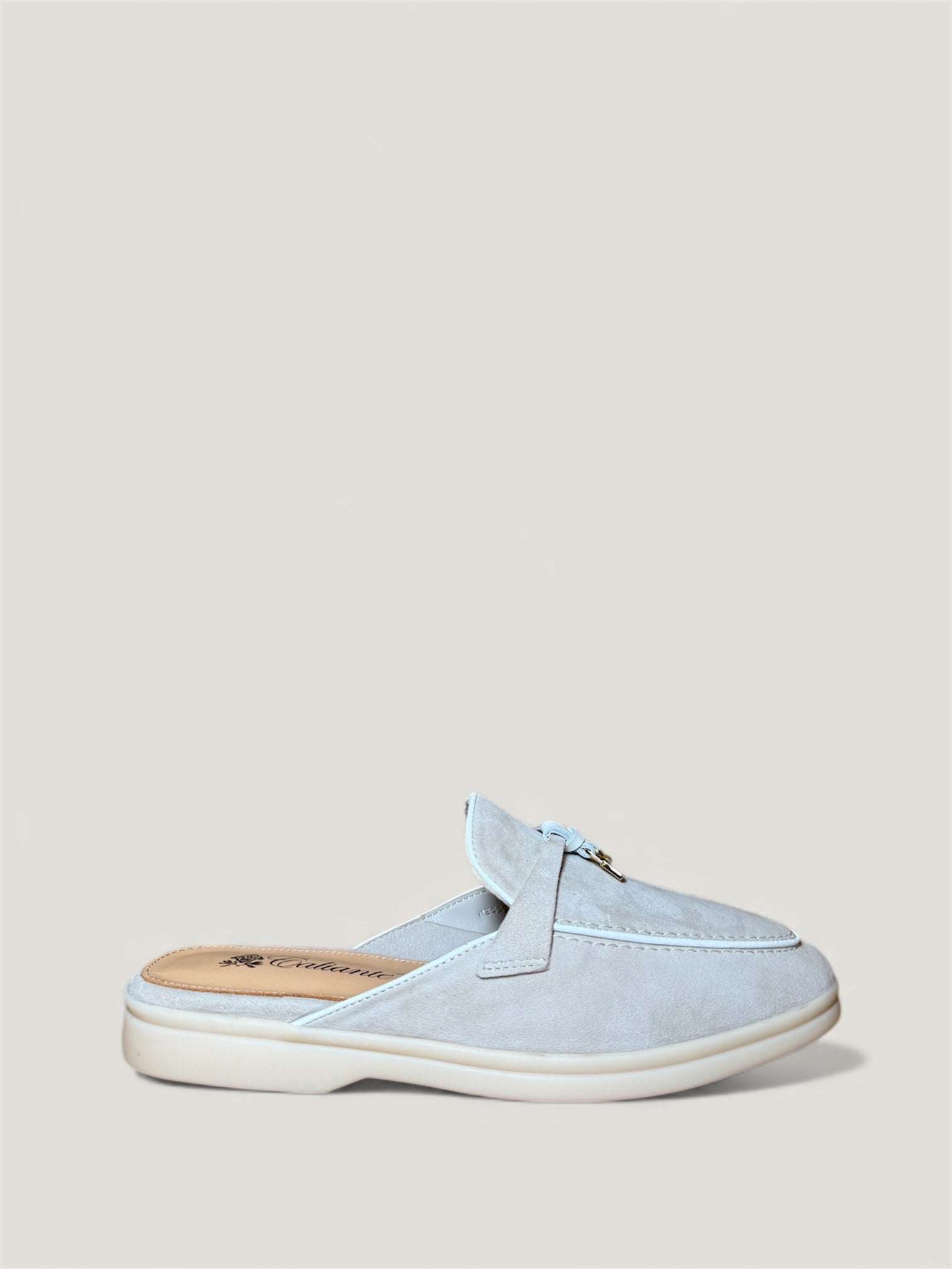 Boot Slipper Damen - Creme beige