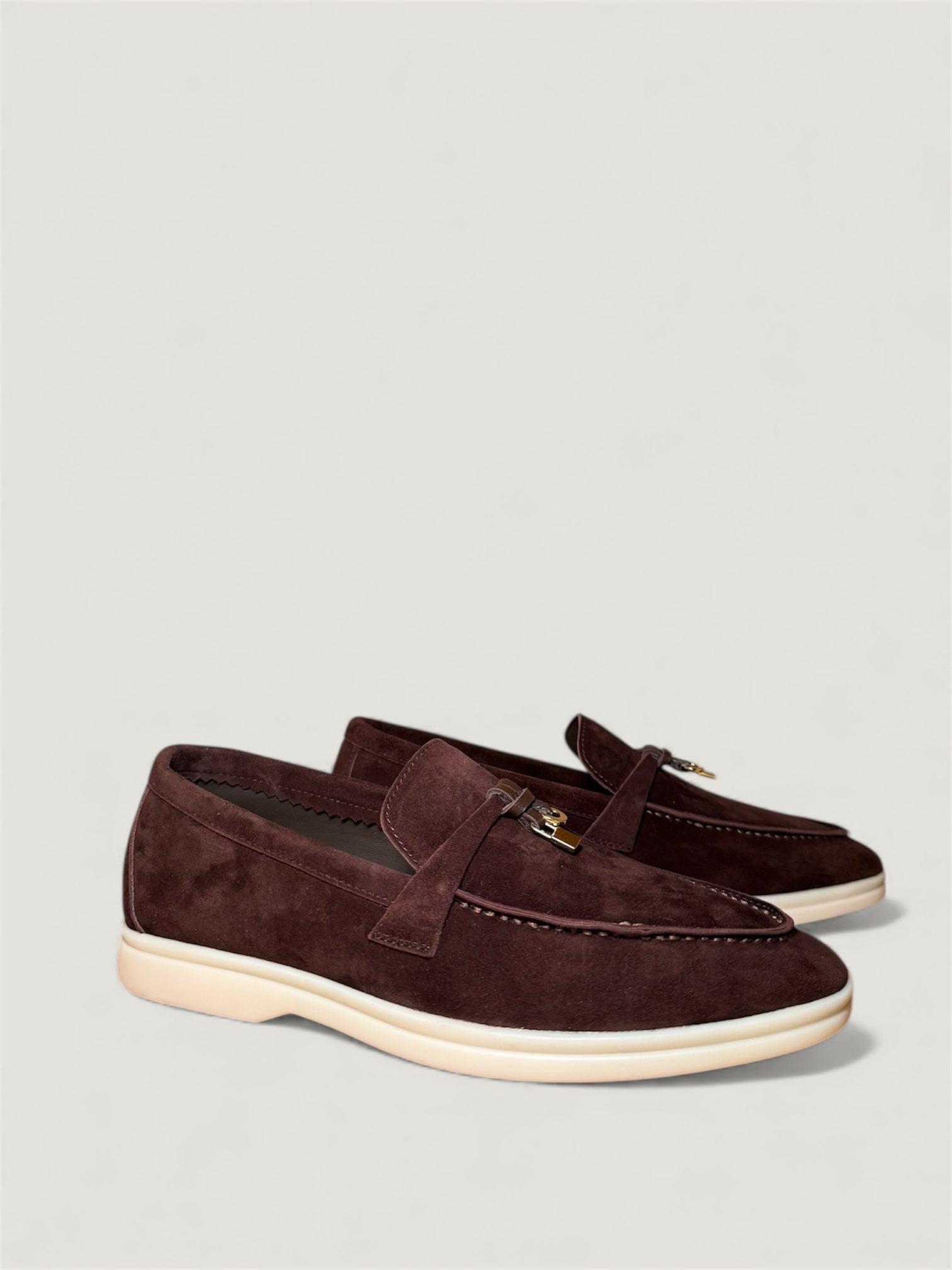 Klassische Amulett Loafer Damen - Espresso Braun