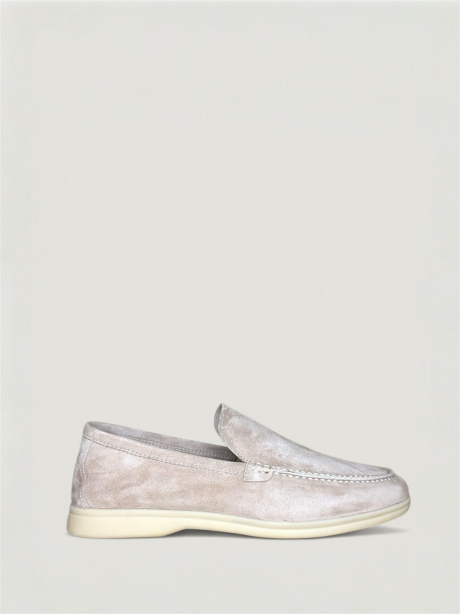 Klassischer Loafer Smooth Grey Herren