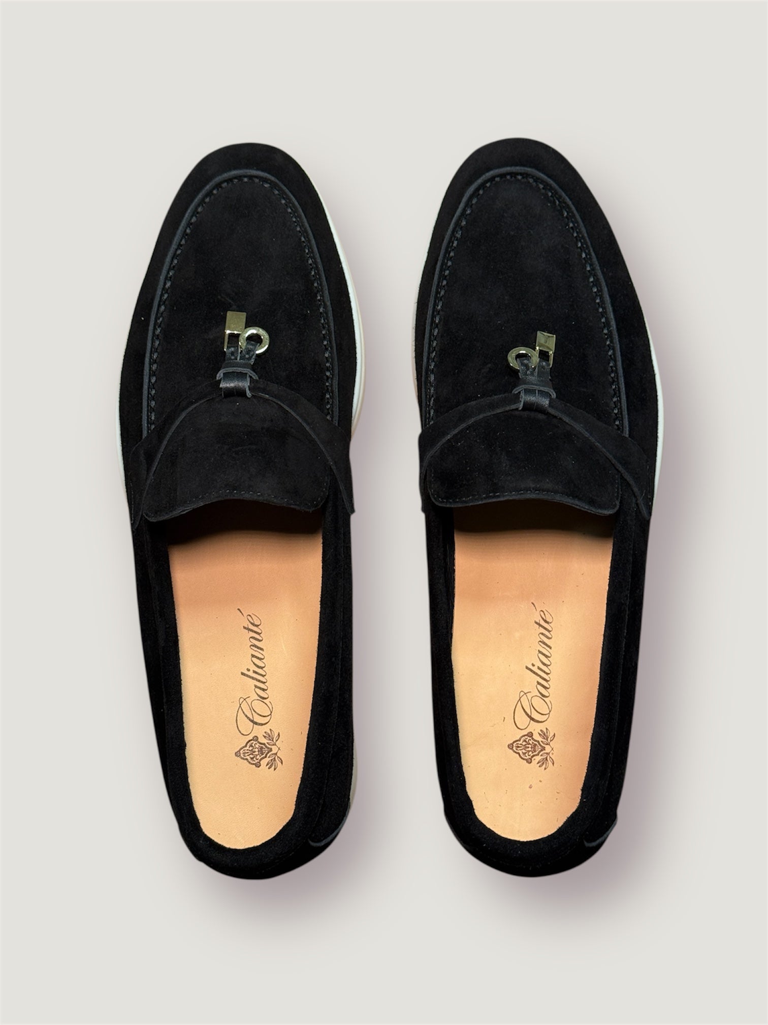 Klassische Amulett Loafer Damen - Schwarz