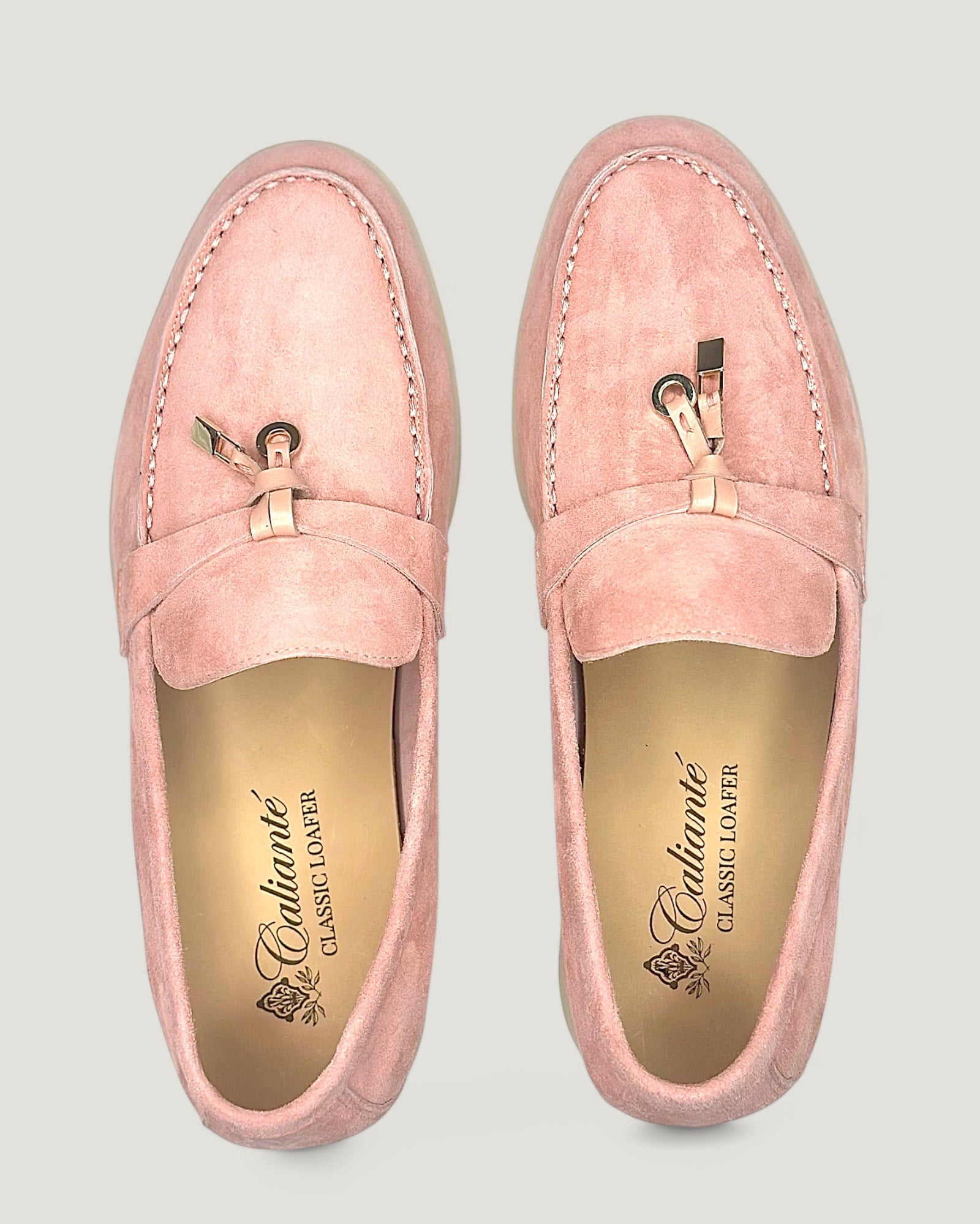 Klassische Amulett Loafer Damen - Dusty Rose