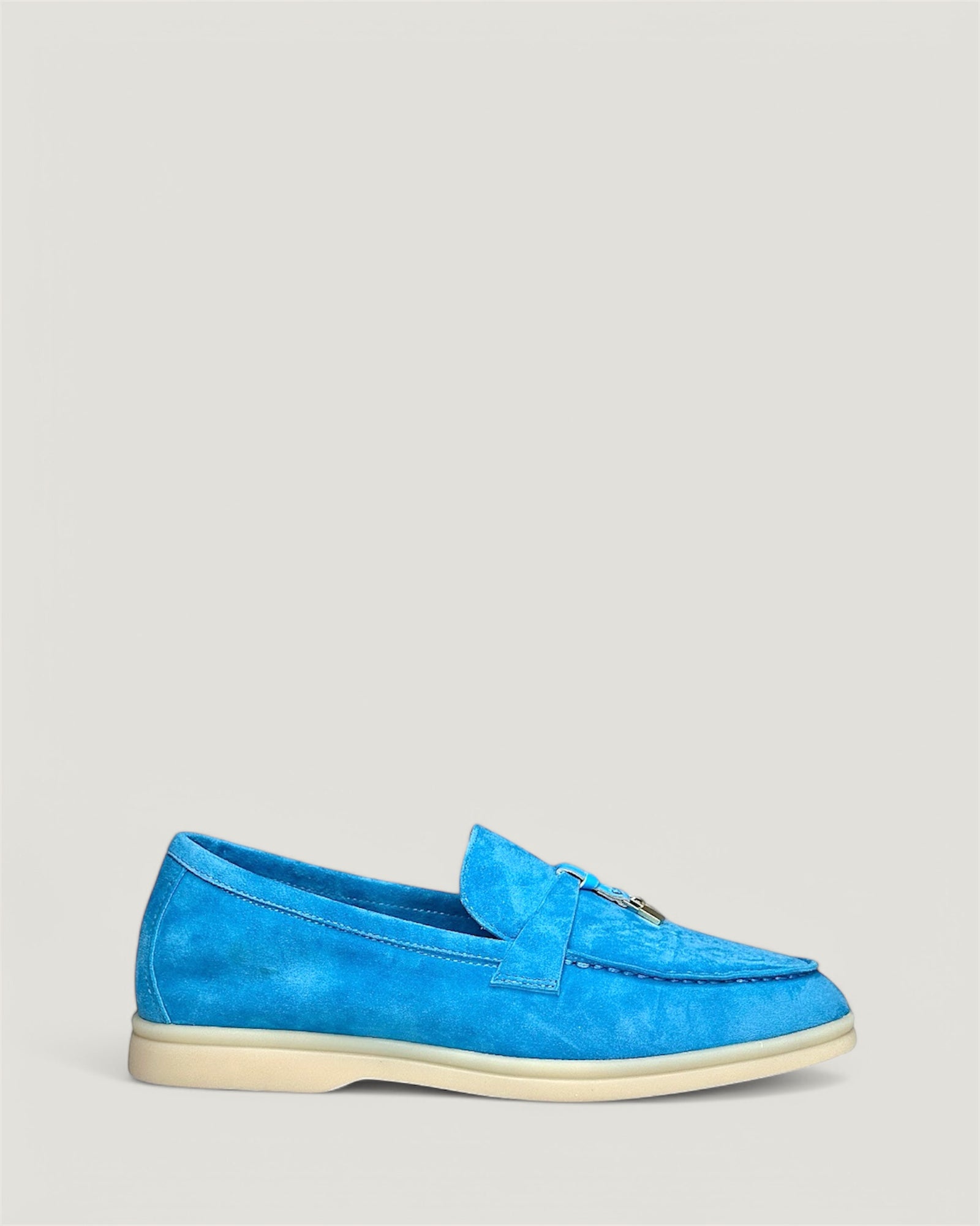 Klassische Amulett Loafer Damen - Pazifik Blau