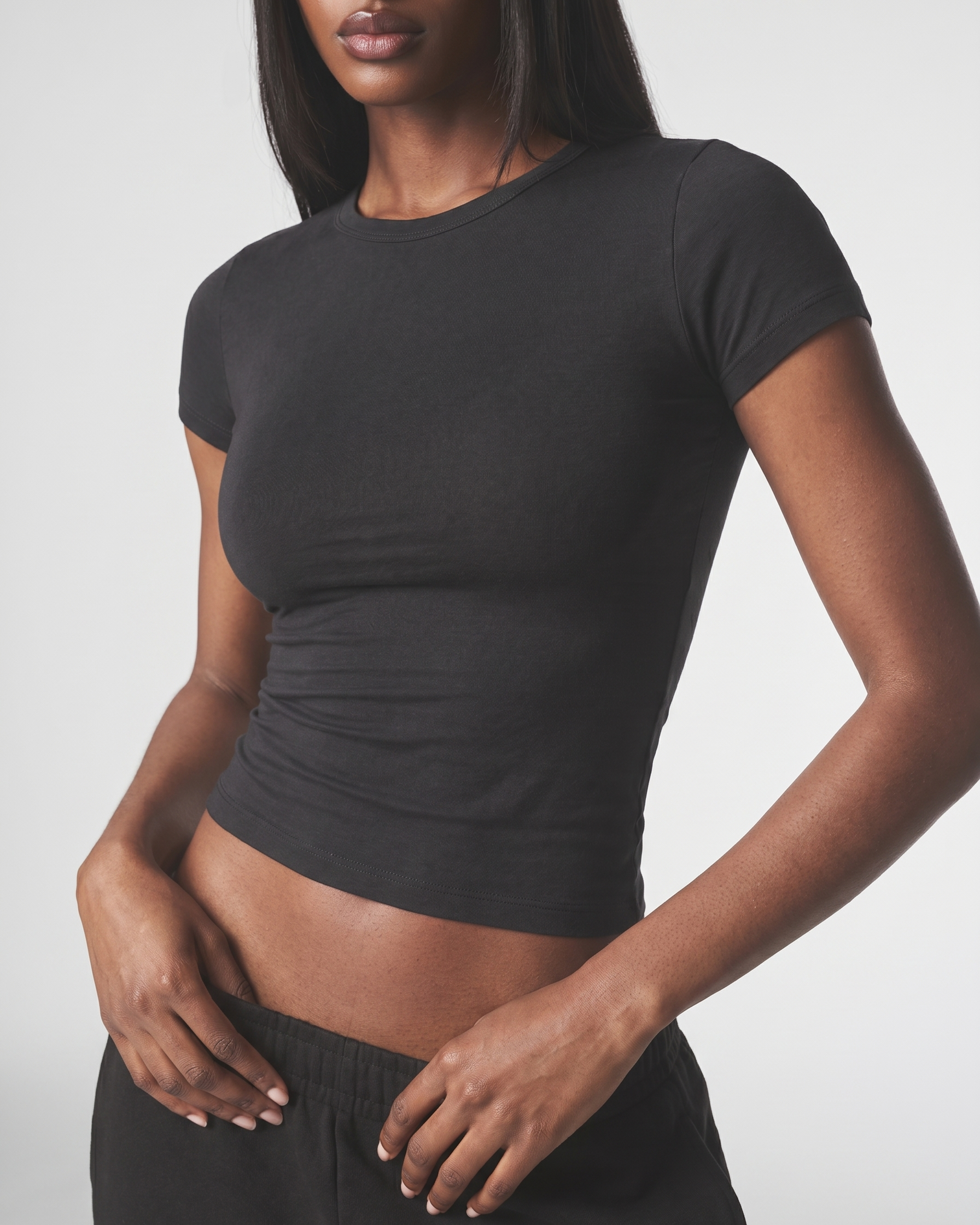 Daily Cotton T-Shirt – Schwarz