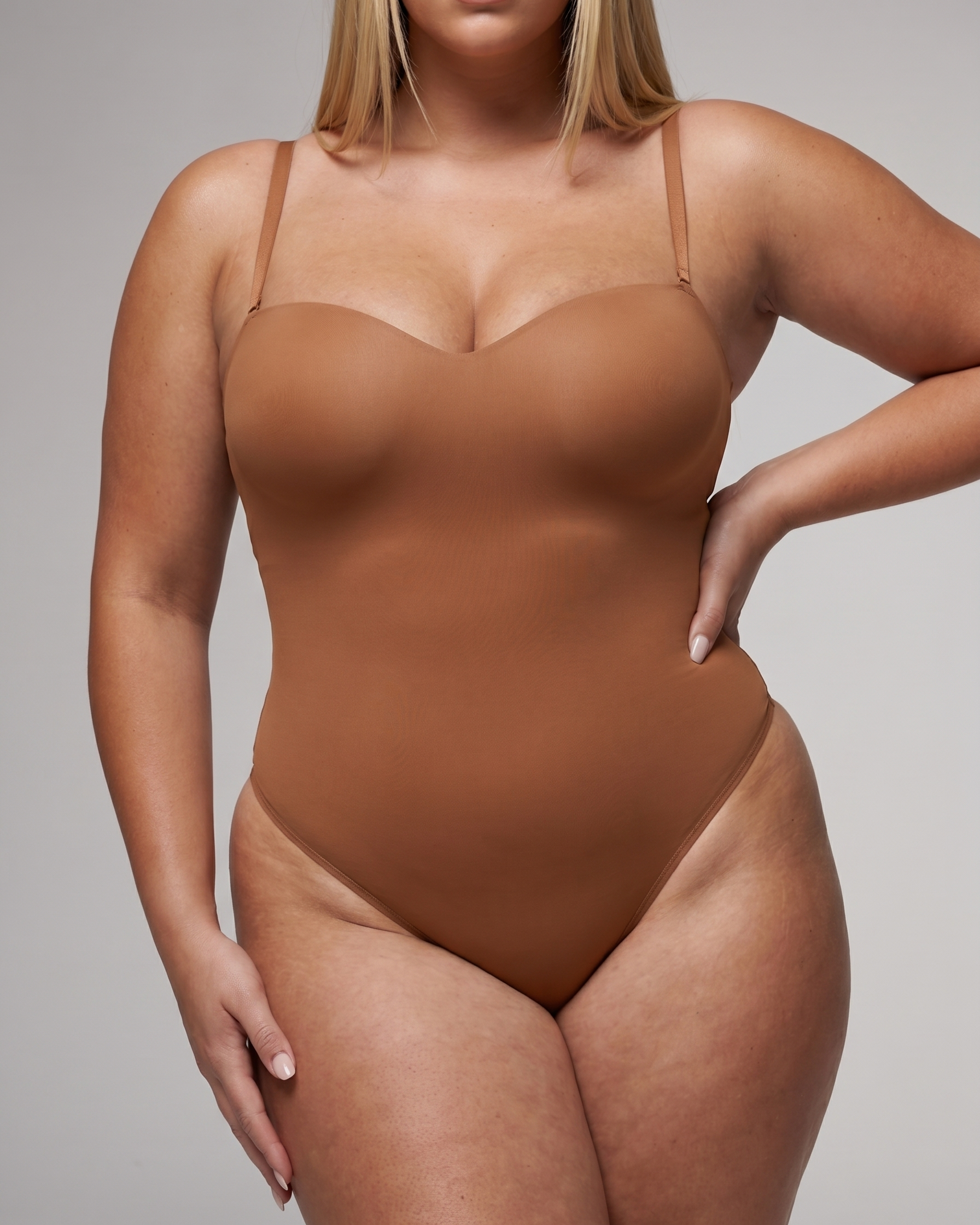 Underwire Push Up Bodysuit – Kaffeebraun