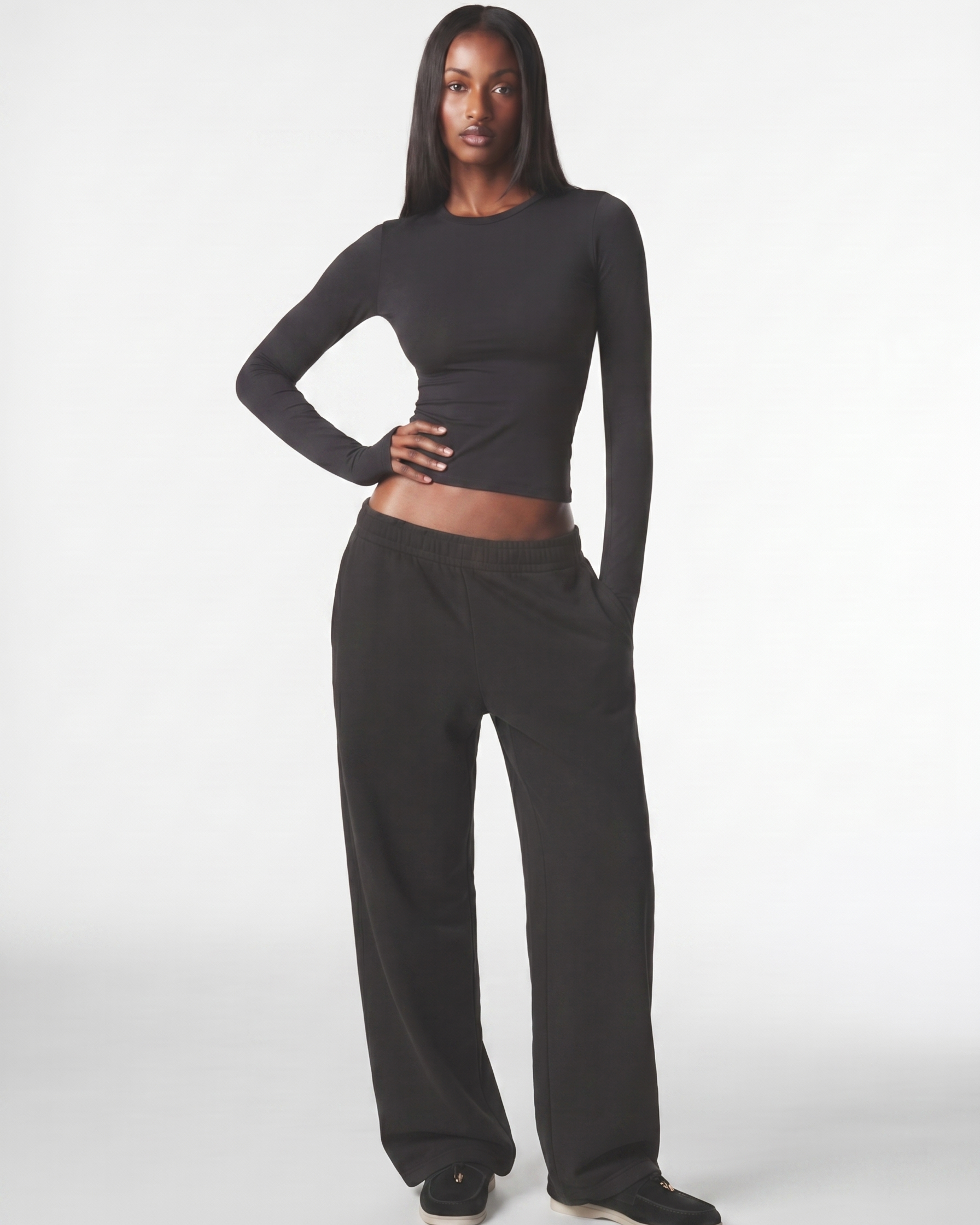 Daily Cotton Long Sleeve – Schwarz