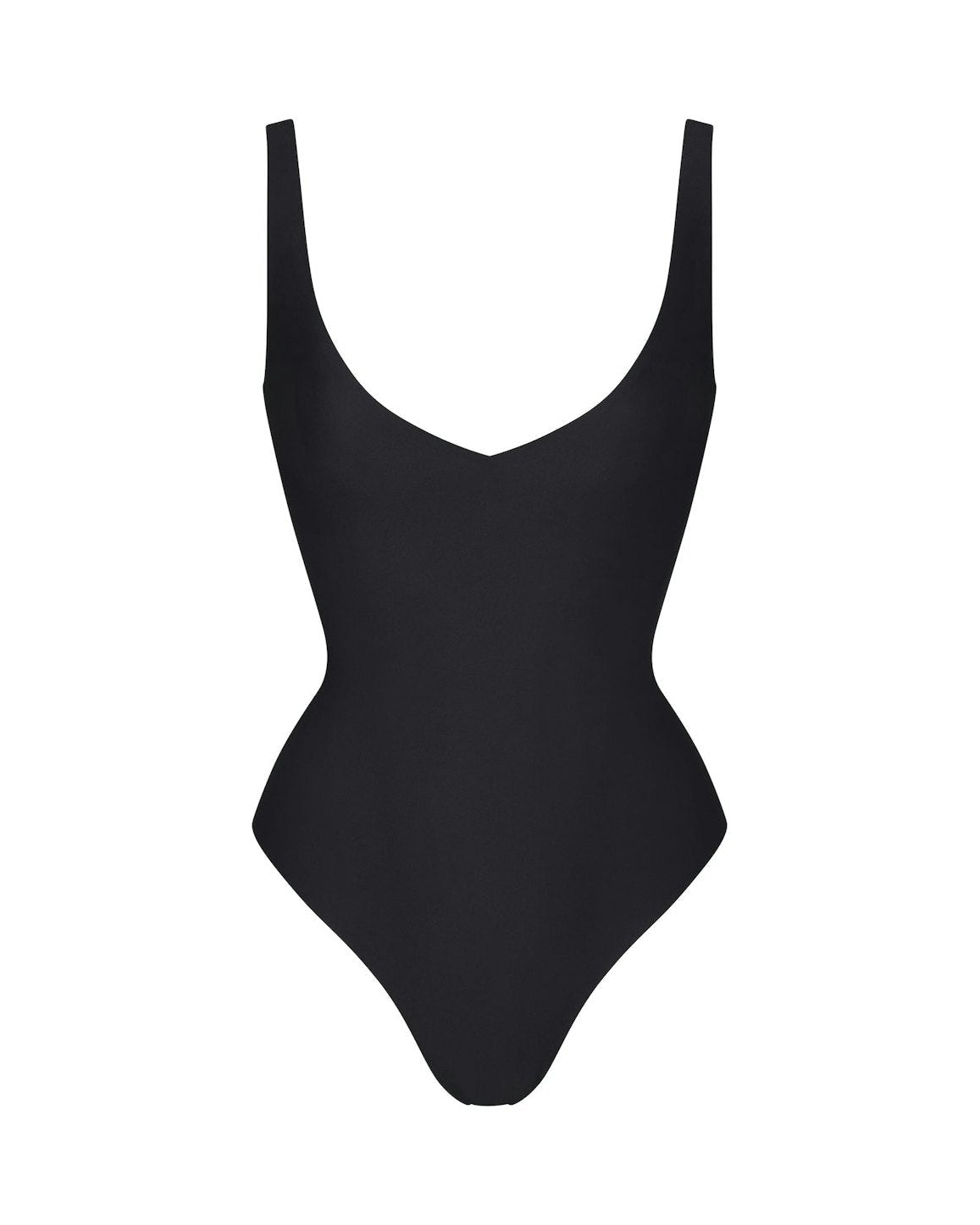Signature Plunge Sculpting Bodysuit – Noir