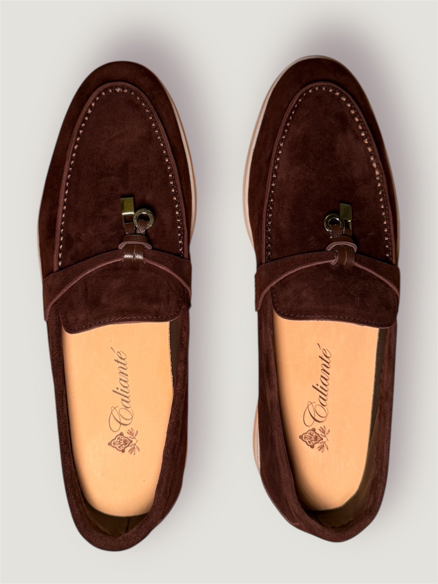 Klassische Amulett Loafer Damen - Espresso Braun