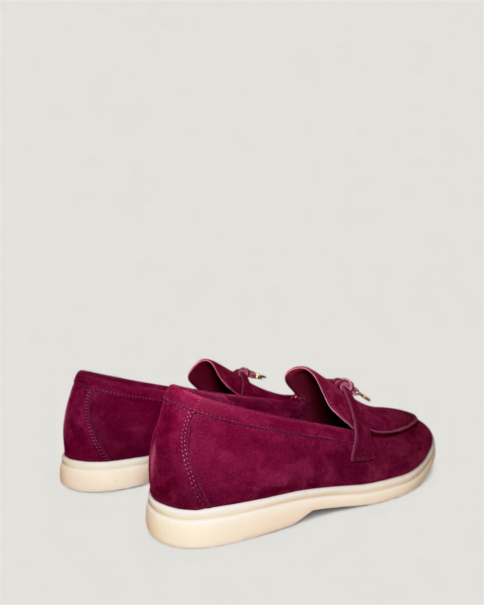 Klassische Amulett Loafer Damen - Burgundy Rot