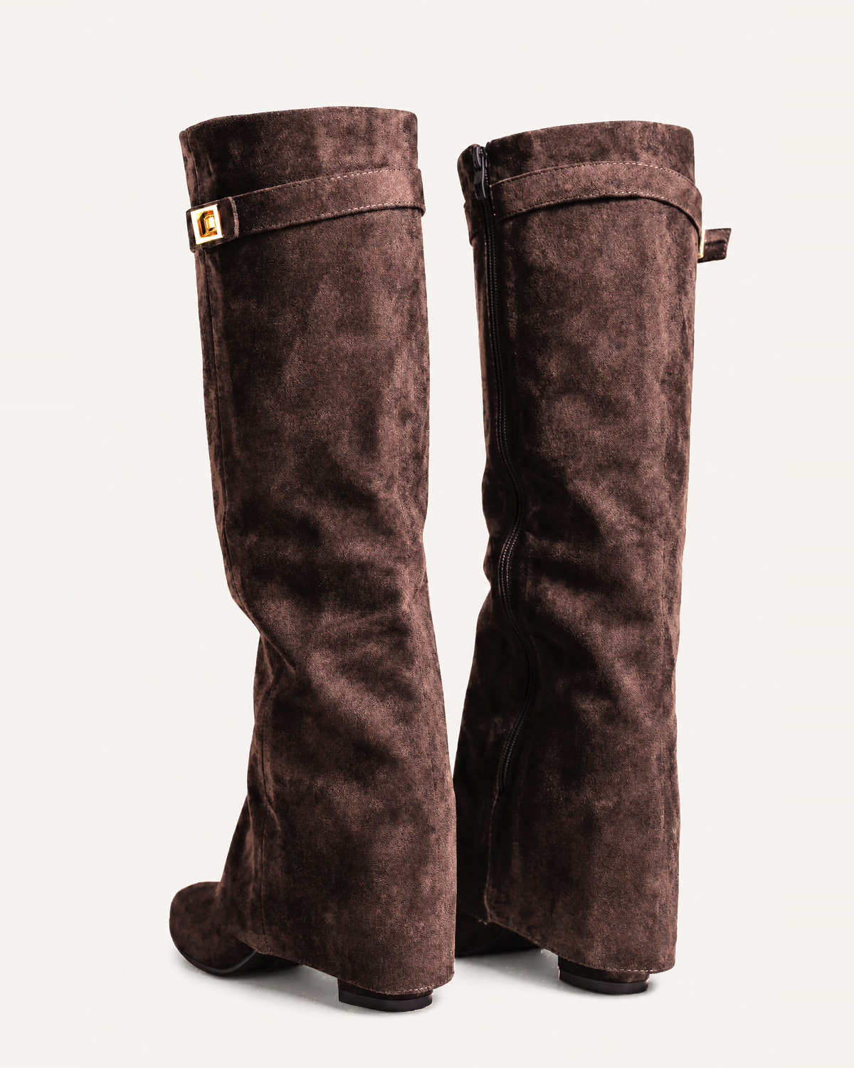 Caliante Shark Boots Faux Suede – Chocolate