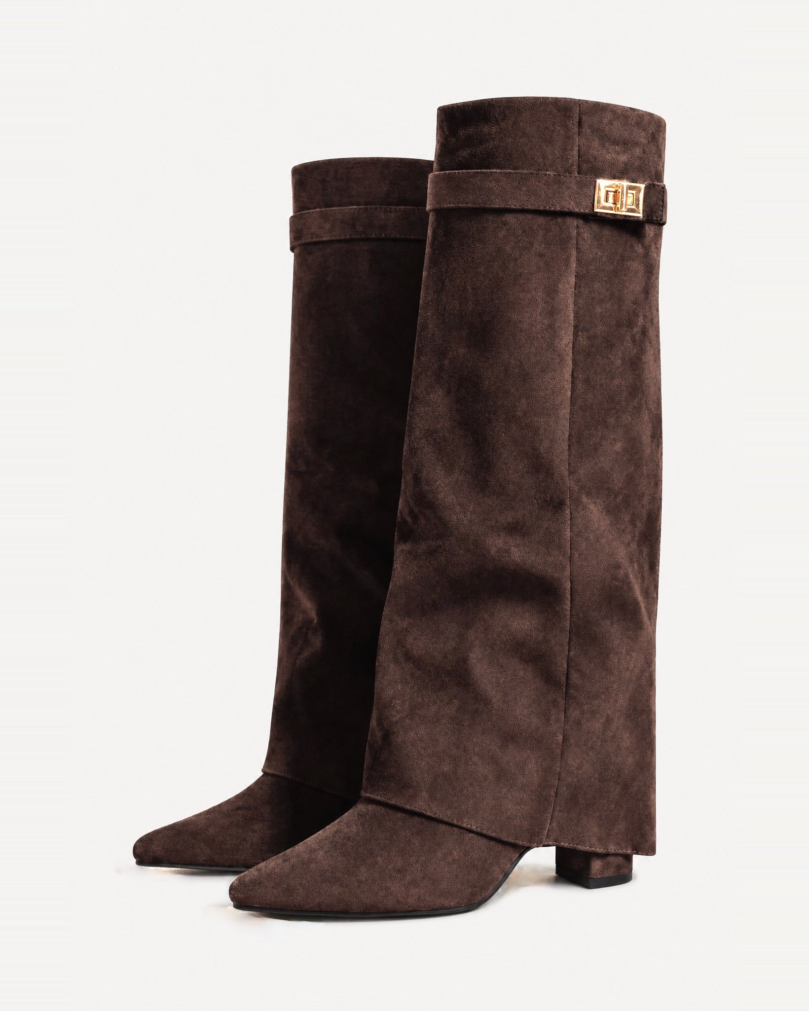 Caliante Shark Boots Kunstvelour – Chocolate