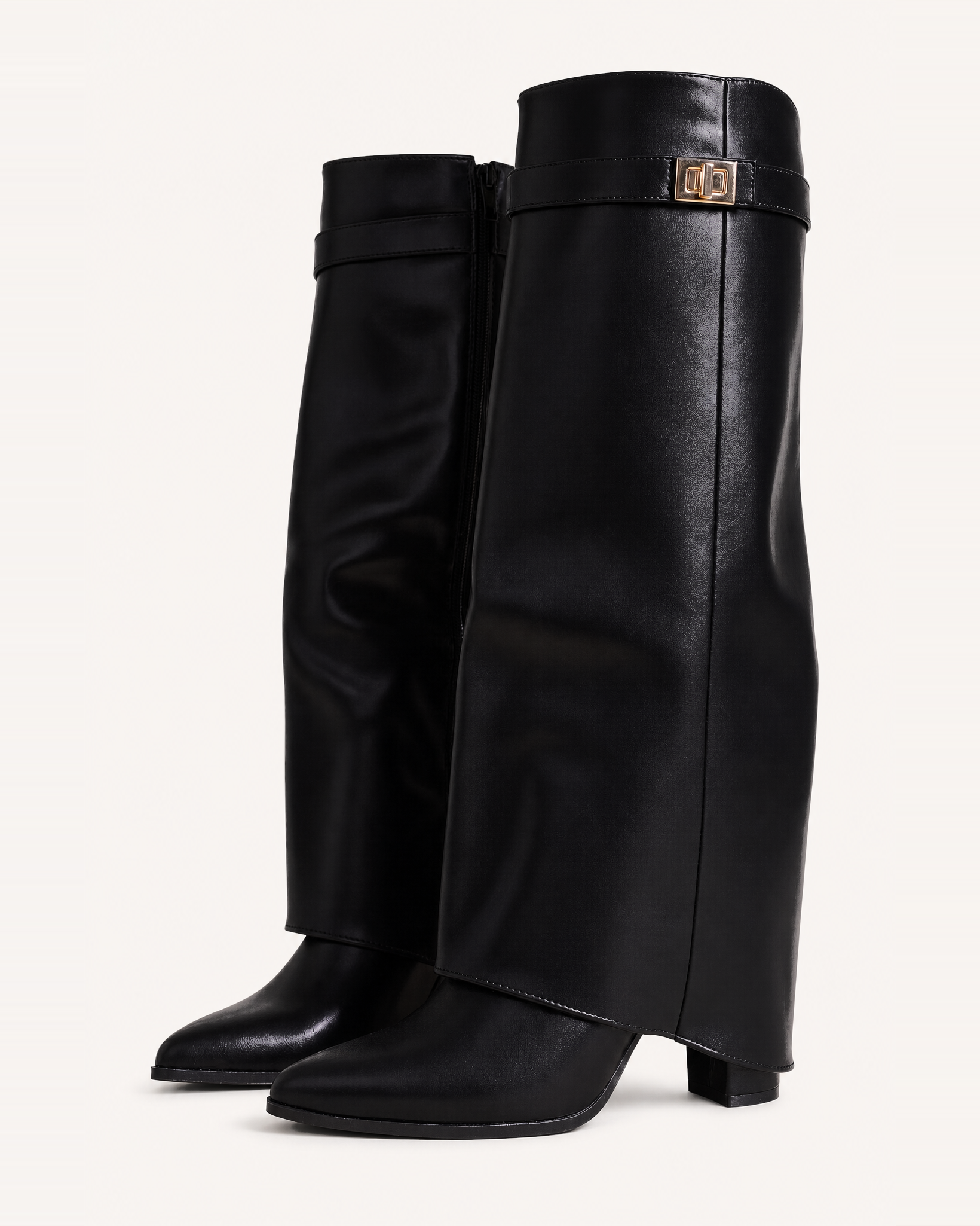 Caliante Shark Boots Kunstleder – Schwarz