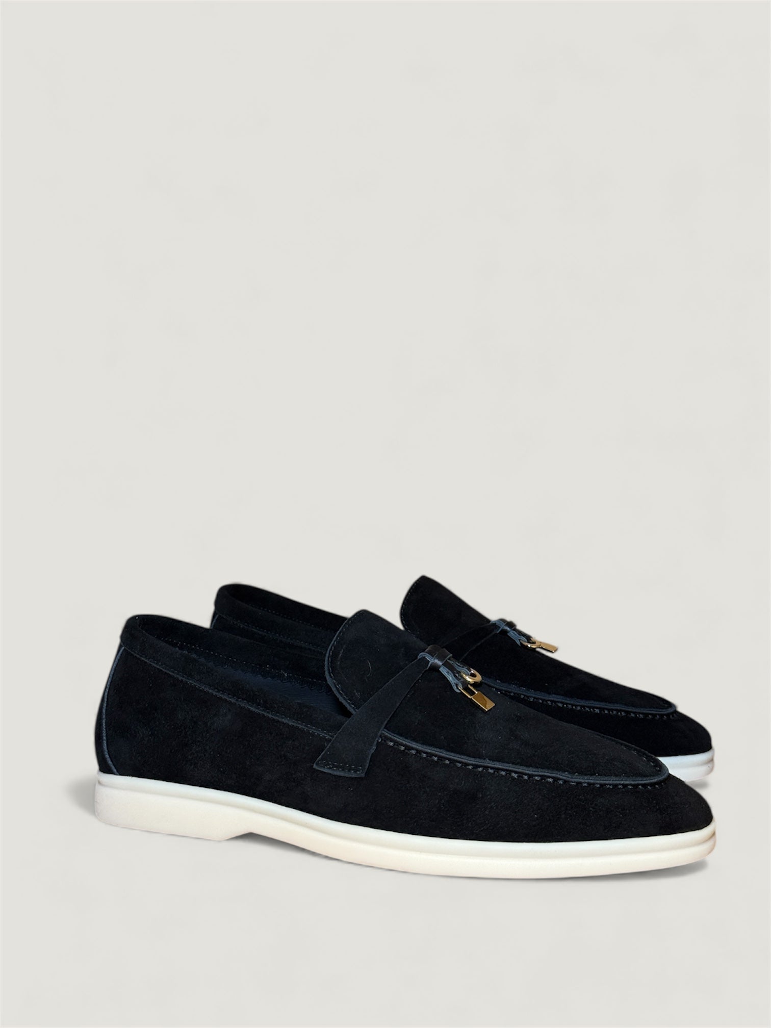 Klassische Amulett Loafer Damen - Schwarz