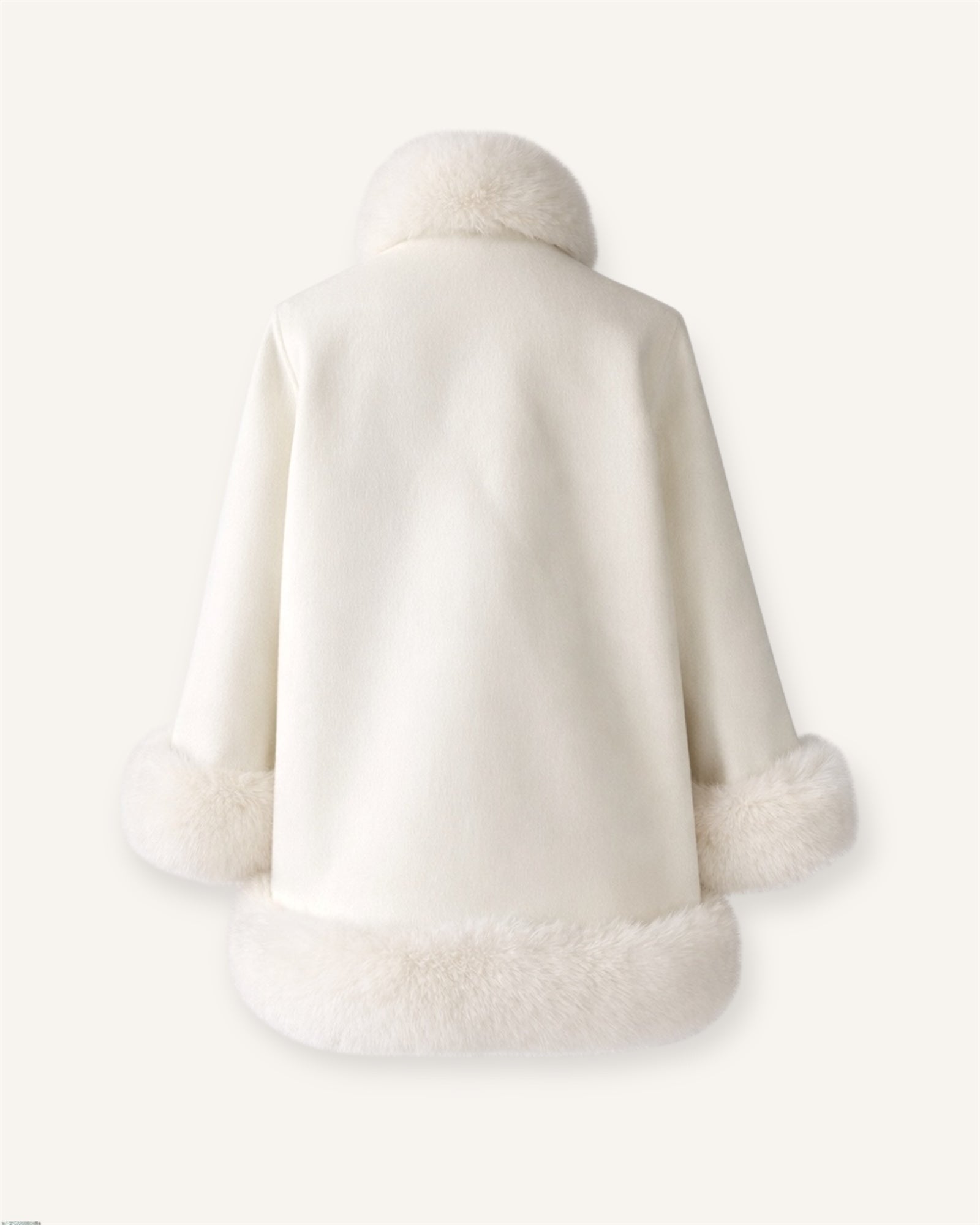 The Malmö - Mantel aus Kaschmir mit Vintage Pelz