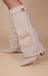 Calianté Shark Boots Kunstvelour - Champagne Beige