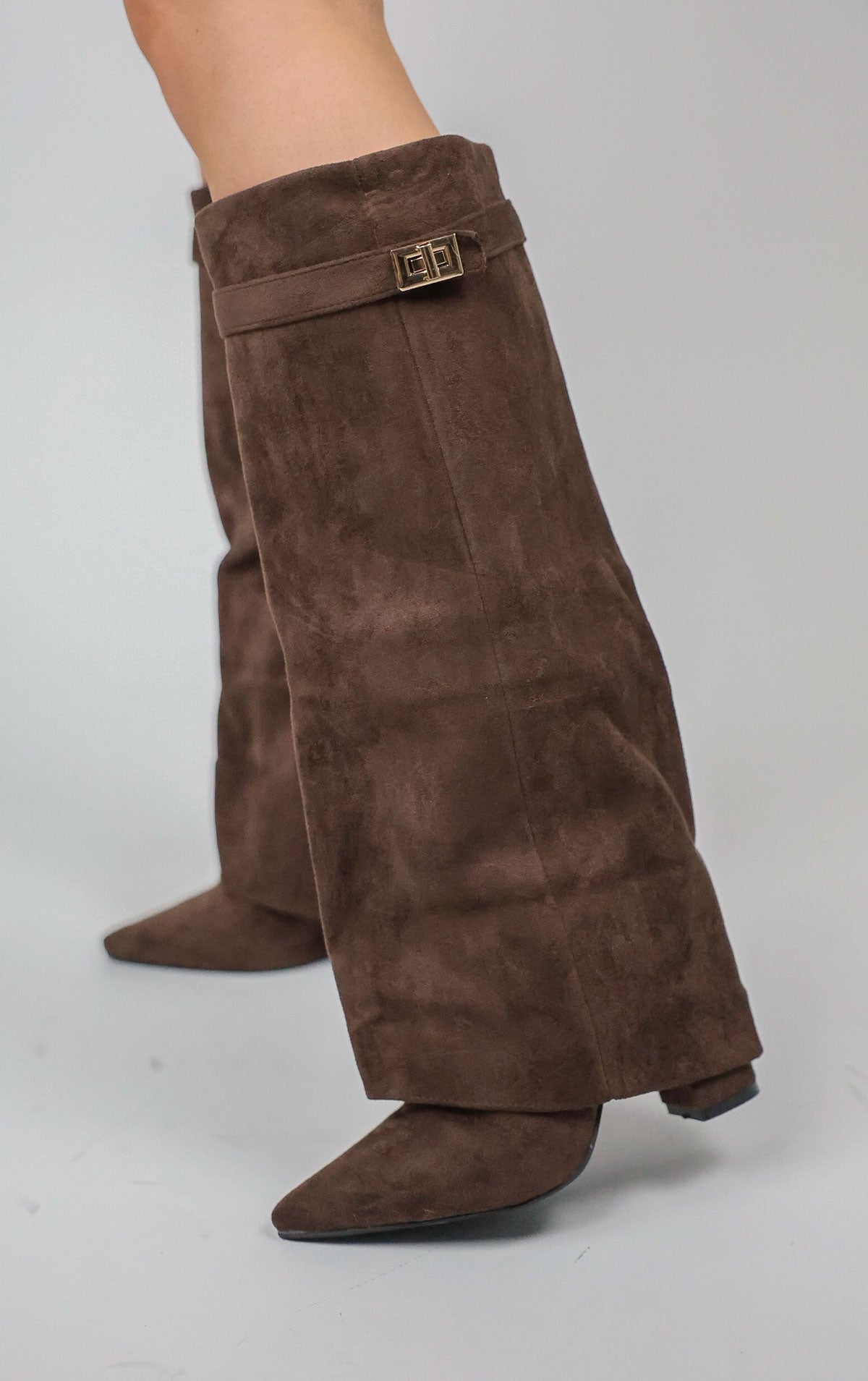 Calianté Shark Boots Kunstvelour - Chocolate