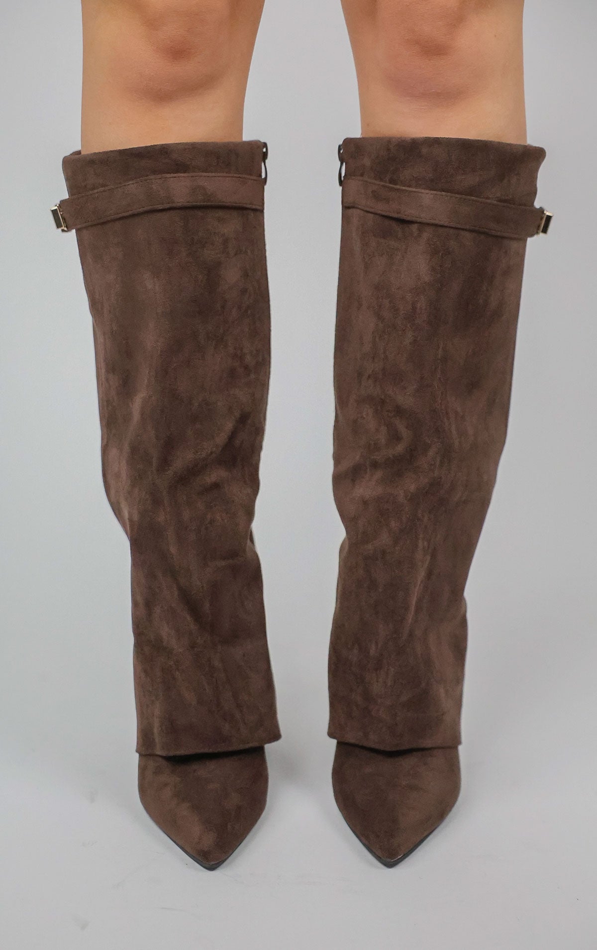 Calianté Shark Boots Kunstvelour - Chocolate
