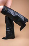 Calianté Shark Boots Faux Leather - Black