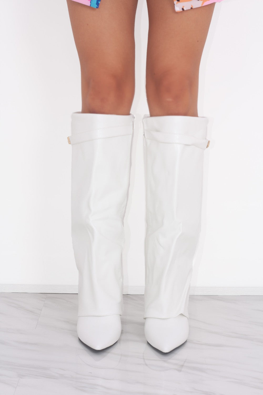 Calianté Shark Boots Kunstleder - Weiß