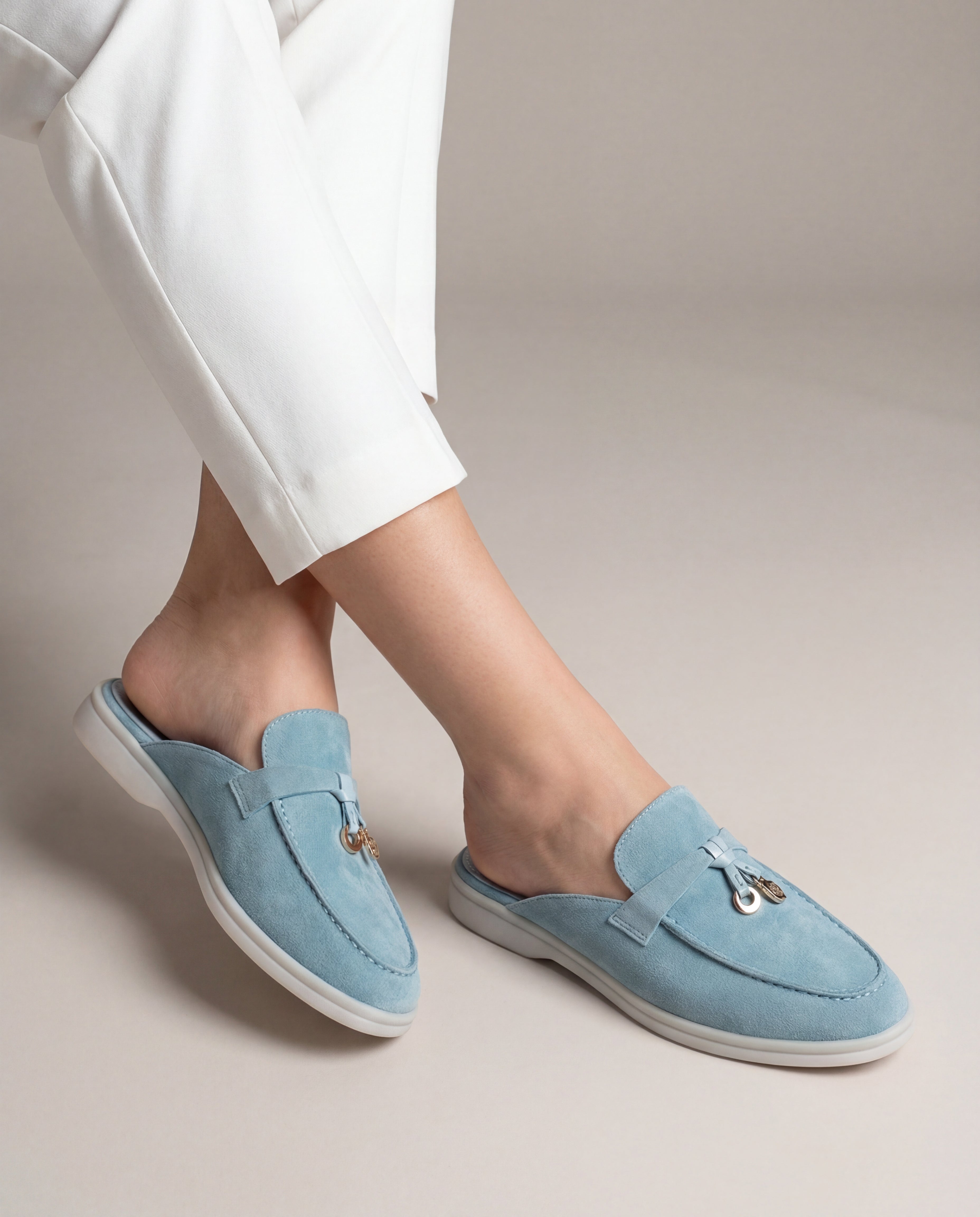 Boat slippers women - Ocean blue