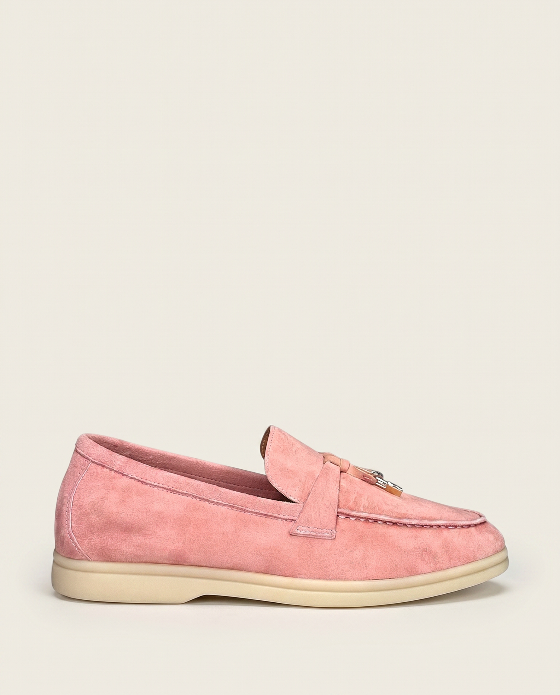 Klassische Amulett Loafer Damen - Dusty Rose
