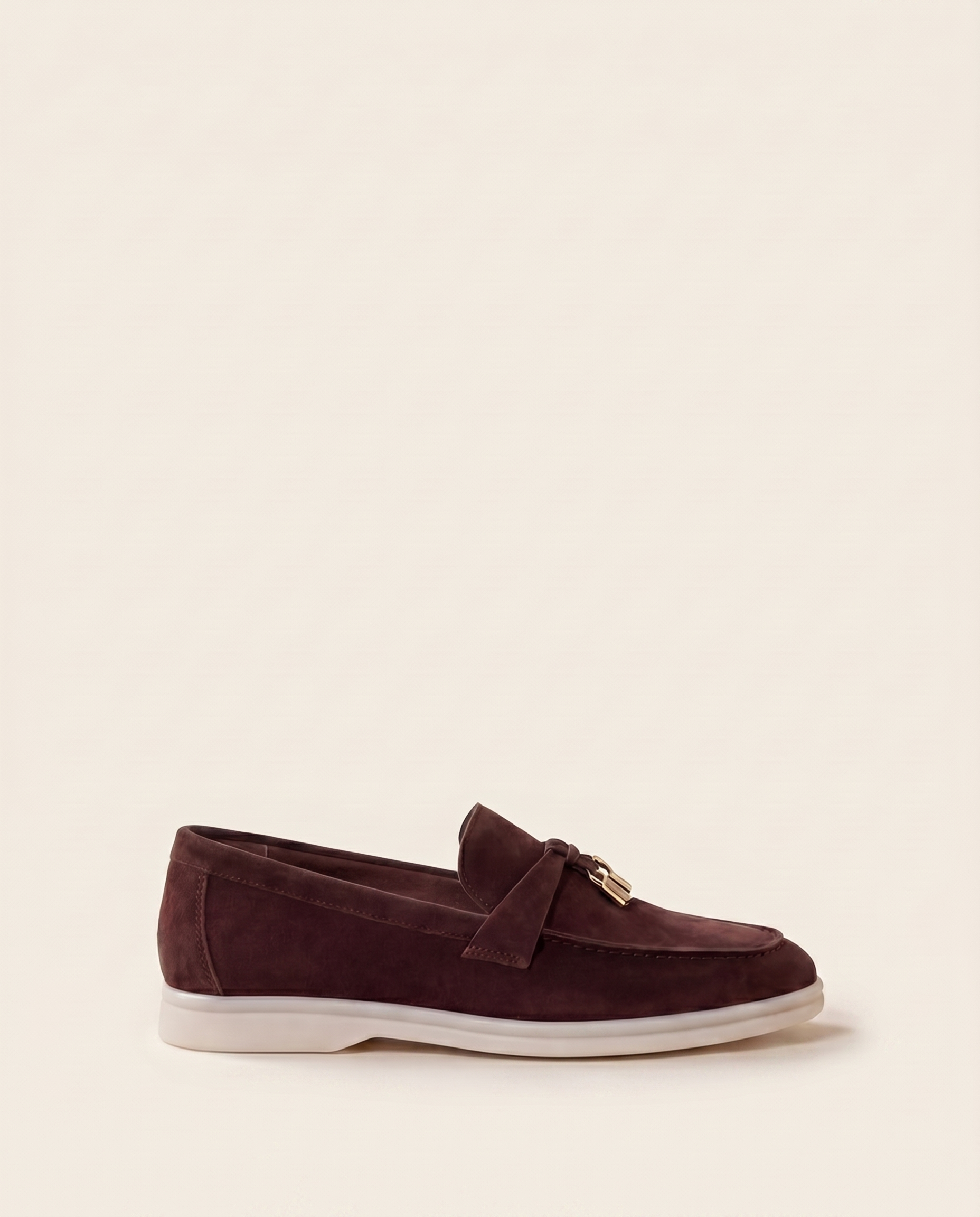 Klassische Amulett Loafer Damen - Espresso Braun