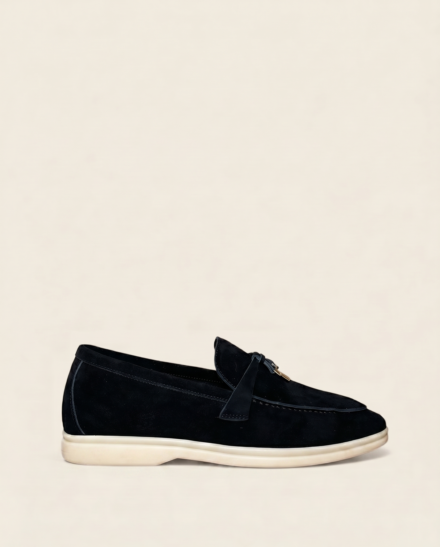 Klassische Amulett Loafer Damen - Schwarz